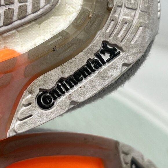 Adidas Ultraboost 21 Running Shoes Women Size 8 Gray Screaming Orange Athleisure - Picture 6 of 10